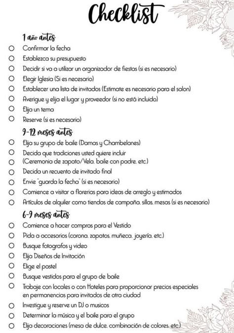 What Do You Need For A Quinceanera List, Quince Planning Checklist, Quinceanera List Planners, How To Plan A Quinceanera On A Budget, Quince Schedule, Quince Checklist, Quince List, Quinceanera Planning Checklist, Quinceañera Planning