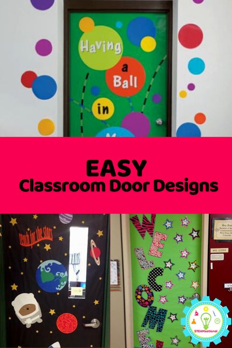 Super Easy Classroom Door Decorations Anyone Can Make! 9 Fun Classroom Door Decorations, Easy School Door Decorations, Door Decorations Classroom Literacy Week, Class Door Sign, Story Book Door Decorations, Welcome Back To School Door Ideas Preschool, Easy Door Decorations Classroom Simple, Welcome Back Classroom Door Ideas, Simple Classroom Door Ideas