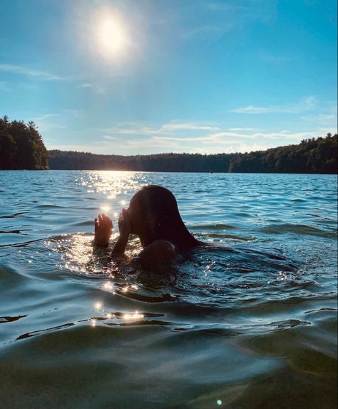 Book Girl Aesthetic, Sunset Swimming, Pond Swimming, Vision Board Images, Small Town Romance, Sunset Summer, Summer Goals, Summer Plans, Wildest Dreams