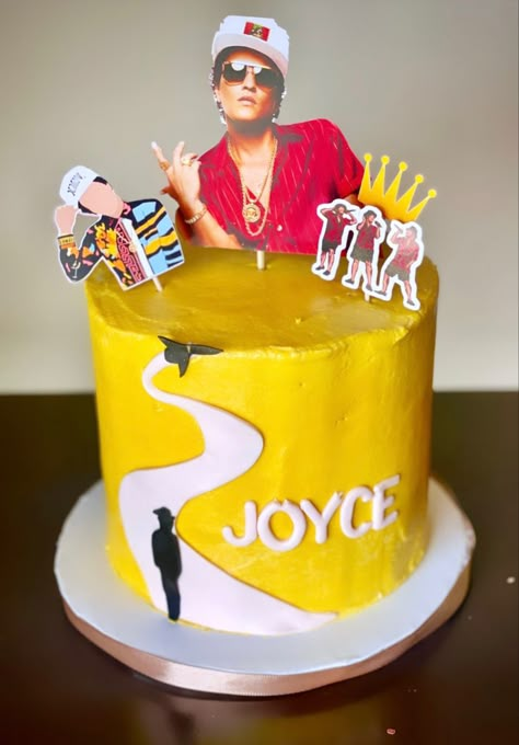 Bruno Mars Birthday Party Ideas, Bruno Mars Birthday, Mars Cake, Mars Bar, B Day Ideas, Birthday Cake Ideas, Bruno Mars, Saved Items, Custom Cakes