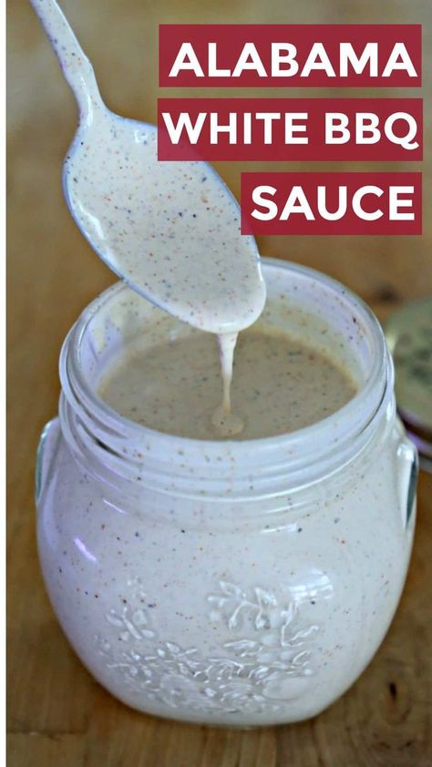 Easy Homemade Bbq Sauce Simple, Copycat Newks White Bbq Sauce, Alabama White Sauce Chicken, Alabama White Sauce Recipe, Newberg Sauce, White Sauce For Chicken, Mexican White Sauce Recipe, Alabama Sauce, White Bbq Sauce Recipe