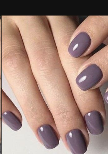 Purple Tones Nails, Dusky Purple Nails, Taupe Purple Nails, Fall Lavender Nails, Antique Purple Nails, Lavender Gray Nails, Purple Gray Nail Polish, Lavender Grey Nails, Greyish Purple Nails