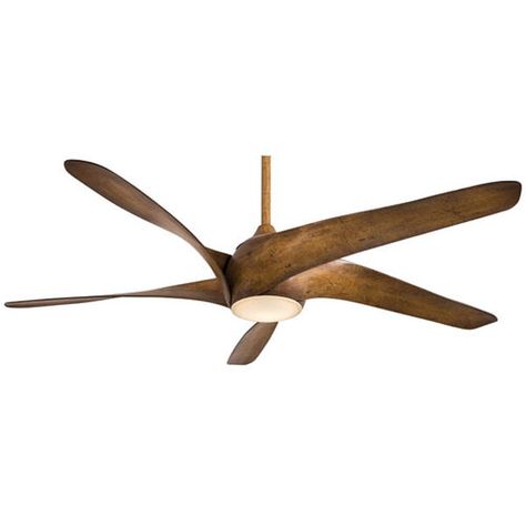 Minka Aire Artemis Distressed Koa Wood 62 Inch LED Ceiling Fan | Bellacor Wood Ceiling Fan, Unique Ceiling Fans, Contemporary Fan, Large Ceiling Fans, Ceiling Fans Without Lights, Best Ceiling Fans, Contemporary Ceiling Fans, Contemporary Ceiling, Wood Ceiling