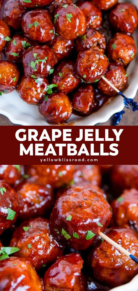 Sweet N Sour Meatballs Grape Jelly, Meatball Recipes Jelly, Meatball Recipes Bbq Grape Jelly, Bbq And Jelly Meatballs, Bbq Meatballs With Grape Jelly, Meatball Sauce With Grape Jelly, Meatballs Recipe Stovetop, Barbecue Meatballs With Grape Jelly, Meatballs With Grape Jelly In Oven