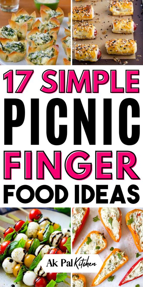 Picnic finger foods are perfect for any outdoor gathering. Discover easy picnic snacks, and quick picnic bites for your next outing. Enjoy portable picnic foods like picnic sandwiches, picnic salad recipes, and delicious picnic treats. Explore summer picnic appetizers, kid-friendly picnic foods, and picnic snack boxes. Create picnic charcuterie boards and picnic dessert ideas for a delightful picnic party. These picnic recipes will make your outdoor finger foods a hit! Picnic Side Dish Ideas, Easy Portable Snacks, Easy Appetizers For A Picnic, Veggie Picnic Food Ideas, Snacks For Picnic Ideas, Hot Picnic Food, Food To Take On A Picnic, Easy Picnic Food Ideas Outdoor Parties Backyard Bbq, Packed Picnic Lunch Ideas