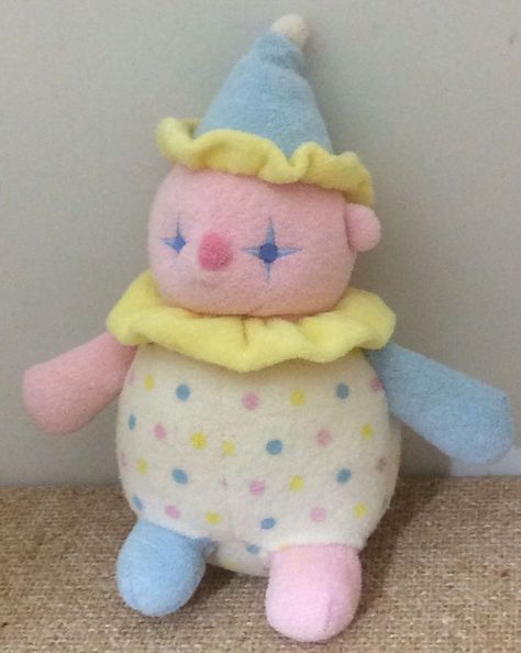 tags // aesthetic vintage nostalgia pastel clown stuffed animal teddy Clowncore Aesthetic, Cute Clown, Posca Art, Kawaii Plushies, Arte Inspo, Cute Stuffed Animals, Oui Oui, Cute Toys, Creepy Cute