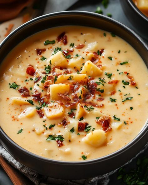 Outback Potato Soup, Steakhouse Potatoes, Instant Potatoes, Fresh Potato, Creamy Potato Soup, Outback Steakhouse, Creamed Potatoes, Wings Recipe, Loaded Baked Potatoes