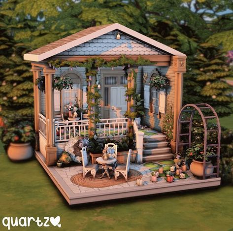 Amazing Sims 4 Builds, Sims 4 Front Porch Ideas, Sims 4 Porch Ideas, Sims 4 Cc Entry Way, Sims 4 Sunroom, Sims 4 Foyer Ideas, Sims 4 Patio Ideas, Sims 4 Porch, Sims 4 Entry Way Ideas