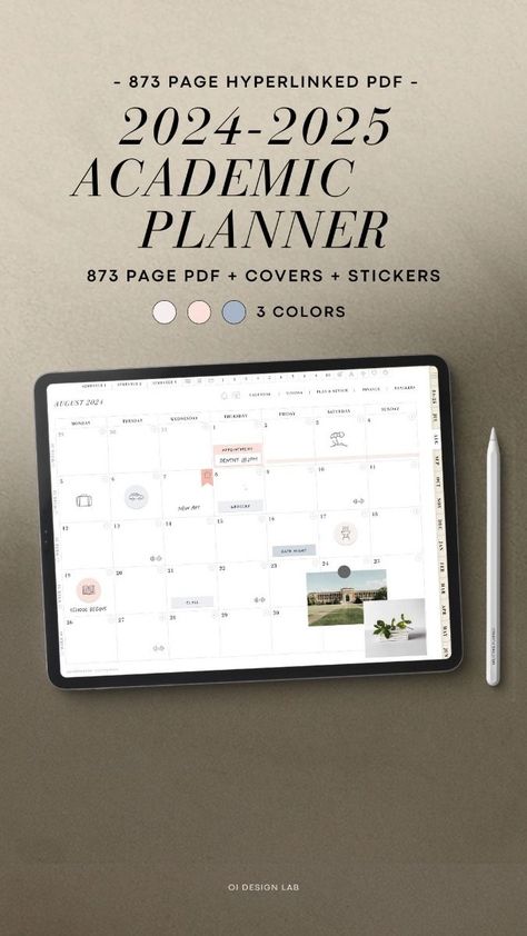 2024 2025 Academic Student Planner Dated Digital Planner Goodnotes University Study Planner teacherplanner #simple_weekly_planner #freenotiontemplates #24hourplanner. Binder School, University Planner, Exam Planner, Simple Weekly Planner, Free Planner Templates, Study Planner Printable, Student Planner Printable, Planner Writing, Digital Weekly Planner