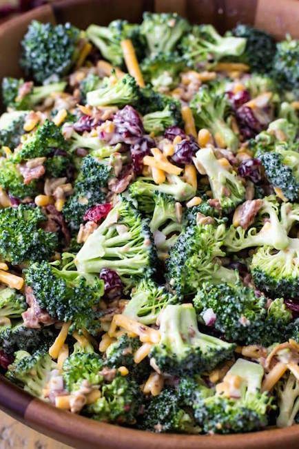 Broccoli Salad - Best Easter Side Dish Recipes Easter Side Dishes Recipes, Easy Broccoli Salad, Sugar Spun Run, Broccoli Salad Bacon, Easter Side Dishes, Broccoli Salad Recipe, Easter Dinner Recipes, Side Dishes Recipes, Easter Food