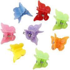 These adorable colourful mini butterfly hairclips come in a pack of 5 bright assorted colours.Sizing: 1.4x1.3cm Barbie Animated, Style Baby Hair, Britney Spears Costume, Rhinestone Hairpiece, Homescreen Widgets, Plastic Butterfly, Clips For Hair, Hair Clips 90s, Pastel Accessories