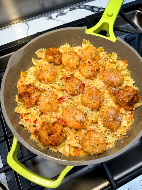 Louisiana Chicken Pasta Recipe, Louisiana Shrimp, Louisiana Chicken Pasta, Cajun Cream Sauce, Creamy Shrimp Pasta, Pasta Ideas, Fettuccine Alfredo Recipes, Satisfying Meals, Easy Pasta Dishes