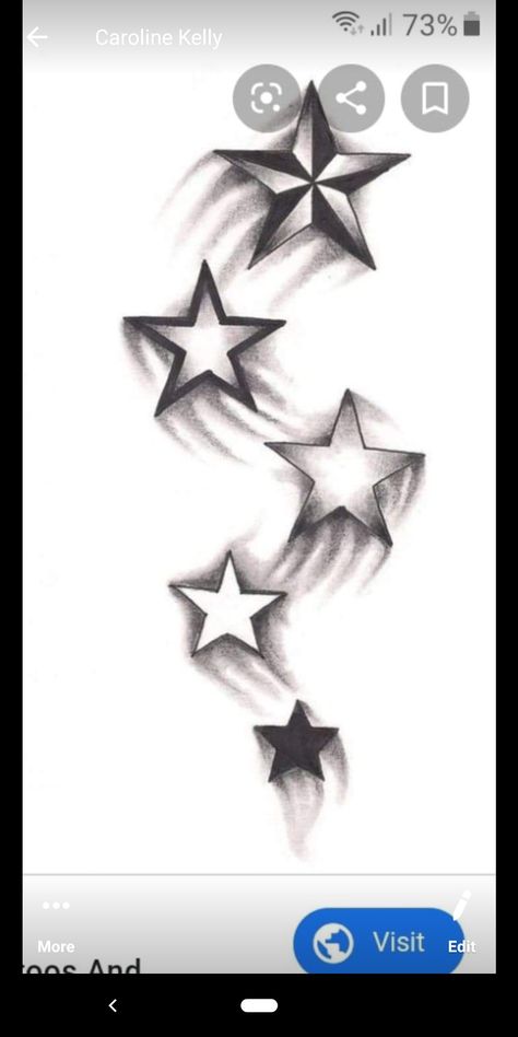 Stars And Sky Tattoo, 3d Star Tattoo, Star Sleeve Tattoo, Polka Tattoo Designs, Atrapasueños Tattoo, Shen Long Tattoo, Star Tattoos For Men, Trash Polka Tattoos, Memorial Tattoo Quotes