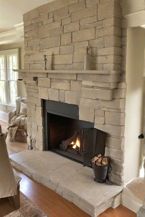 1. Stone fireplace
2. Colonial Revival
3. Paint inspiration
4. Westpear Interiors Paint Colors That Go With Stone Fireplace, Painting Sandstone Fireplace, Painting Stone Fireplace, Paint 2024, Fireplace Painted, Fireplace Paint, Best Wall Paint, Coastal Palette, Sandstone Fireplace