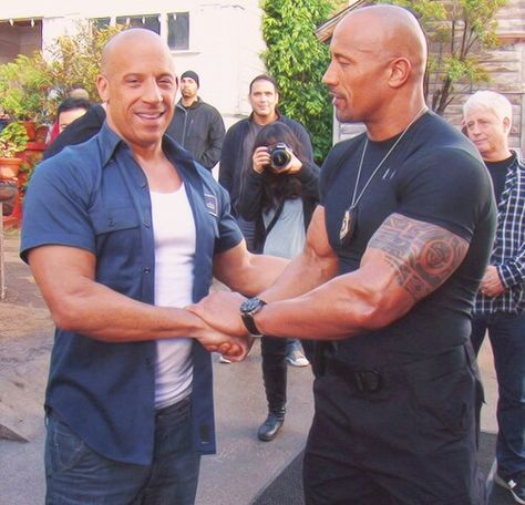 Vin & The Rock Dwane Johnson, Rock Dwayne Johnson, Dominic Toretto, Dwayne The Rock Johnson, The Fast And The Furious, The Rock Johnson, Hollywood Undead, Fitness Tips For Women, Fast And The Furious