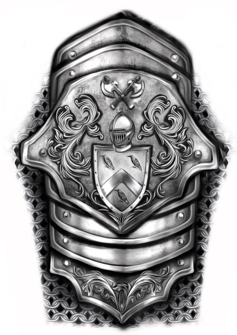 Lion Shoulder Armor, Gladiator Shoulder Armor, Armor Half Sleeve Tattoo, Tattoo Armor Shoulder, Armor Sleeve Tattoo For Men, Armour Tattoo Shoulder, Armor Arm Tattoo, Knights Armor Tattoo, Leg Armor Tattoo