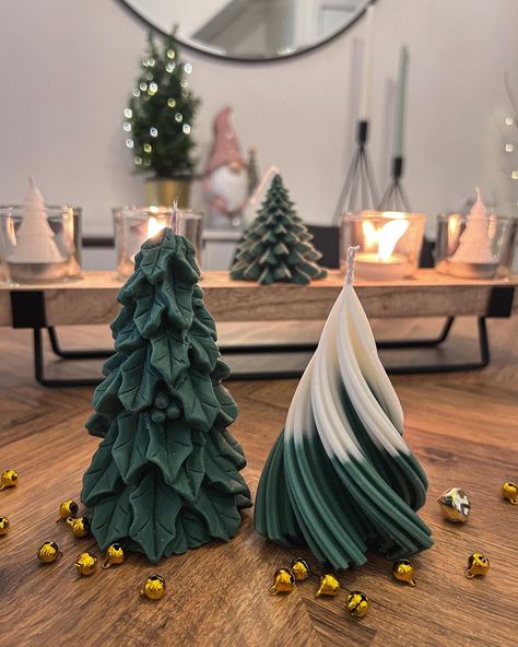 Christmas tree soy wax candles - the perfect addition to any decor style for any occasion 🌲🌲🕯️ #christmas #soywaxcandles #greenseason #holidayseason #christmasdecor #christmasseason #smallbusinessuk Candles Aesthetic Diy, Christmas Candles Aesthetic, Candle Aesthetics, 2023 Christmas Tree, Candles Aesthetic, Aesthetic Diy, Candle Aesthetic, Instagram Christmas, 2023 Christmas