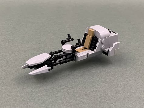 Lego Speeder, Lego Mandalorian, Lego Jedi, Lego Decorations, Speeder Bike, Lego Army, Lego Sculptures, Lego Starwars, Micro Lego