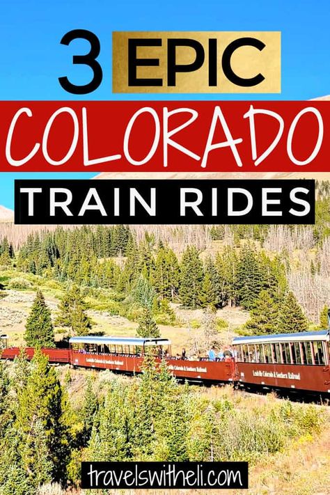 Travel Aesthetic Train, Train Trip Aesthetic, Train Rides In Colorado, Colorado Train, Denver Bucket List, Park Skiing, Royal Gorge Colorado, Denver Christmas, Skiing In Colorado