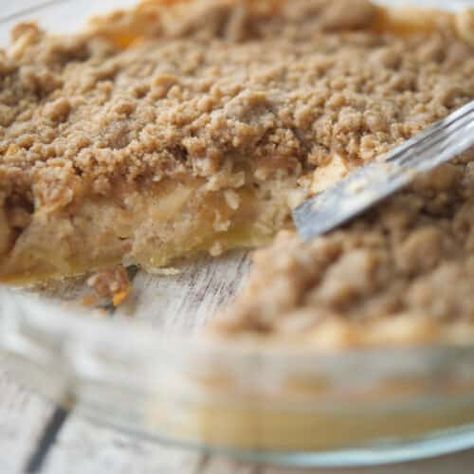 Sour Cream Apple Pie - Carrie’s Experimental Kitchen Mels Kitchen Cafe, Apple Crumble Pie Recipe, Sour Cream Apple Pie, Mels Kitchen, Healthy Apple Desserts, Dutch Apple Pie Recipe, Easy Apple Crumble, Apple Pie Recipe Homemade, Apple Recipes Healthy