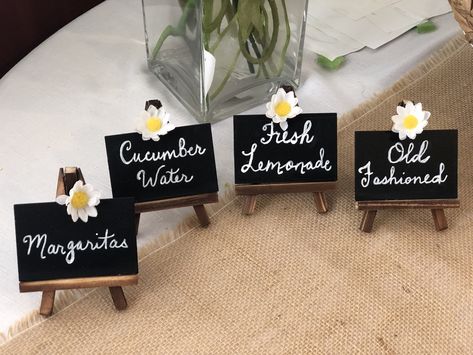 Mini Sandwich Board, Chalkboard Signs For Food Table, Buffet Food Sign Ideas, Mini Chalkboard Ideas, Signs For Food Table Buffet, Mini Chalkboard Signs Wedding, Mini Chalkboard Signs, Small Chalkboard Signs, Chalkboard Easel