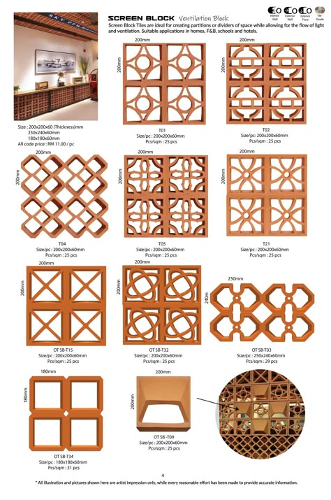 Terracotta Pattern, Kitchen Patio Doors, Jalli Design, Doors Garden, Curtain Walls, Screen Block, Engineering Notes, Antique Brick, Brick Cladding