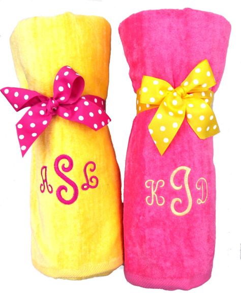 Monogrammed Beach Towels Personalized Beach by PremiereEmbroidery, $26.00 Personalized Beach Towels, Monogrammed Beach Towels, Beach Towel Gift, Pinterest Challenge, Monogram Ideas, Towel Embroidery, Embroidery Gifts, Embroidery Monogram, Autumn Wreath