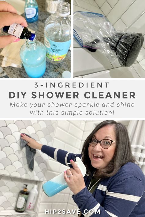 Epsom Salt Shower Cleaner, Shower Diy Cleaner, Dawn And Vinegar Shower Cleaner Recipe, Dawn Shower Cleaner Recipe, Shower Screen Cleaning Hacks, Shower Cleaner In Dish Wand, Cleaning A Shower Stall, Diy No Scrub Shower Cleaner, Shower Cleaning Solution