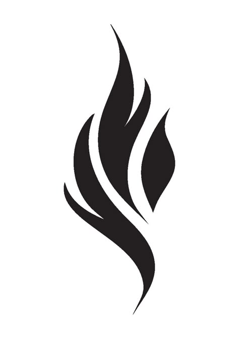 Flame Stencil, Typographie Logo, Cool Symbols, Flame Tattoos, Fire Tattoo, Stencil Patterns, Symbolic Tattoos, Tattoo Stencils, Stencil Designs