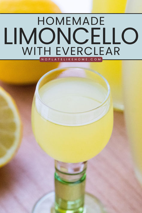 Make delicious homemade limoncello with Everclear grain alcohol and my step-by-step recipe!  With just four simple ingredients and time, you can savor the zesty flavor of this classic Italian liqueur. It’s easy and I’ll show you how with this tutorial. Lemon Cello Recipe, Homemade Liqueur Recipes, Making Limoncello, Limoncello Recipe, Homemade Limoncello, Homemade Alcohol, Italian Liqueur, Grain Alcohol, Liqueurs Recipes