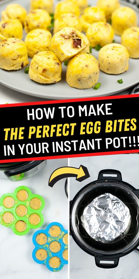 Instant Egg Bites, Instant Pot Egg Cups, Instant Pot Recipes Egg Bites, Ip Egg Bites, Instant Pot Eggs In Silicone Mold, Instant Pot Sous Vide Egg Bites, Egg Bites Starbucks Instant Pot, Egg Bites In Microwave, Keto Egg Bites Instant Pot