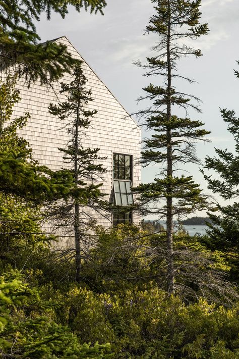 Saltbox Roof, Gable Roof House, Maine Islands, Eastern White Cedar, Jake Arnold, Saltbox House, Remodeled Homes, Colin King, New England Farmhouse