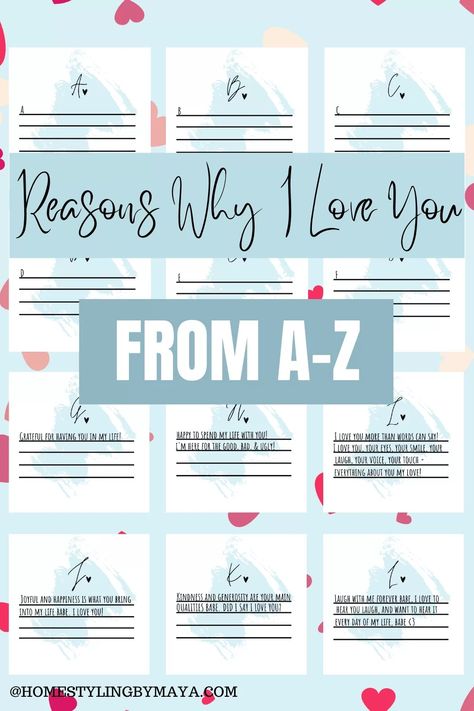 5 Diy Valentines Day Gifts For Him, Romantic Diy, Reasons I Love You, Reasons Why I Love You, Diy Valentine's Day, Diy Gifts For Him, Why I Love You, Everything About You, Valentines Day Gifts For Him