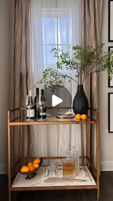 Alexandra Levy on Instagram: "Spring styling! Simple, sophisticated and serene. 🌱😘  Who else has a bar cart just waited to be styled while we host our spring guest?! Here’s a fun and easy way to create the luxe look to impress your company!   For product info comment LINK or check out my LTK in bio!   PSA: This bar cart was modified from its original gold finish with a antique wax. The bar cart linked will be the original gold finish. The wax will be attached in the product link provided. Check out my “how to” bar cart DIY video for tips on how to get the look! 😁 . . . Interior styling Interior decorating Spring drove Bar cart styling Bar cart Luxe home Neutral home  . . . #styling #stylingtips #barcartstyling #barcartdecor #barcart #springstyling #homedesign #homedesignideas #luxurydes Styling Bar Cart, Bar Cart Diy, Diy Bar Cart, Spring Styling, Home Neutral, Spring Drive, Bar Cart Styling, Antique Wax, Bar Cart Decor