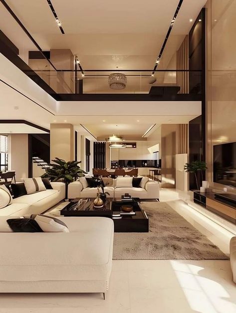 Timeless Luxury Interior, Luxe Style Interior Design, Living Room Aesthetics Modern, Modern House Inspiration Interior Design, Black And White Rooms Aesthetic, Luxury Modern Homes Interior, Modern Clean Interior Design, Future Home Ideas Interior Design, Modern Living Room Design Interiors