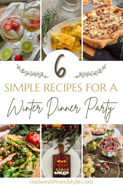 Book Club Dinner Ideas, Unique Holiday Recipes, German Christmas Cards, Brunch Diy, Holiday Party Menu, Winter Appetizers, Dinner Party Menu Ideas, Dinner Party Planning, Entertaining Menu