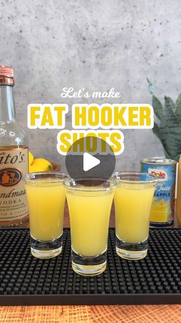 Special Cocktails Drink Recipes, Liquor Shots Recipes, How To Make Cocktails Drinks, 3 Ingredient Alcoholic Drinks, Thanksgiving Drinks Alcohol Vodka, Coconut Rum Shots, Fat Hooker Drink Recipe, Simple Cocktails Recipes, D'usse Drinks