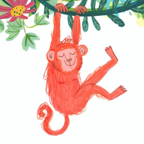 Eve O'Brien on Instagram: “Happy little monkey 🐒 #monkey #childrensbooks #kidlit #character #cute #fun #illustratorsoninstagram #illustration #childrensillustration…” Chimp Illustration, Chimpanzee Illustration, Monkeys Illustration, Monkey Doodle, Monkey Drawing, Monkey Monkey, Monkey Illustration, Easter Drawings, Monkey Birthday