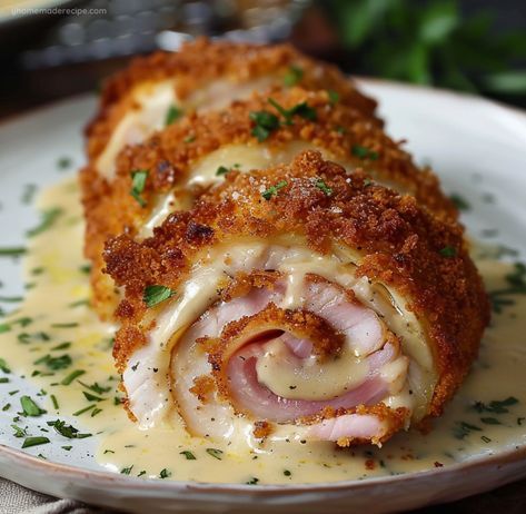 Cordon Bleu Recipe, Chicken Cordon Bleu Recipe, Chicken Cordon, Crispy Fried Chicken, Chicken Cordon Bleu, Chicken Meals, Chicken Dinners, Chicken Dishes Recipes, Yum Yum Chicken