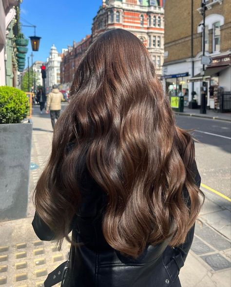 Wavy Brown Hair, Brown Wavy Hair, Rambut Brunette, Brown Hair Inspo, Long Healthy Hair, روتين العناية بالبشرة, Long Brown Hair, Silky Hair, Dream Hair