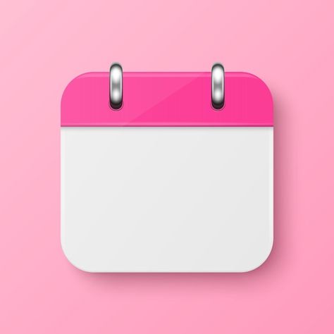 Calendar On Wall, Pink Calendar Icon, Pink Wall Background, Apple Playlist, Playlist Photos, Calendar Logo, Pink Calendar, Acrylic Trophy, Calendar Design Template