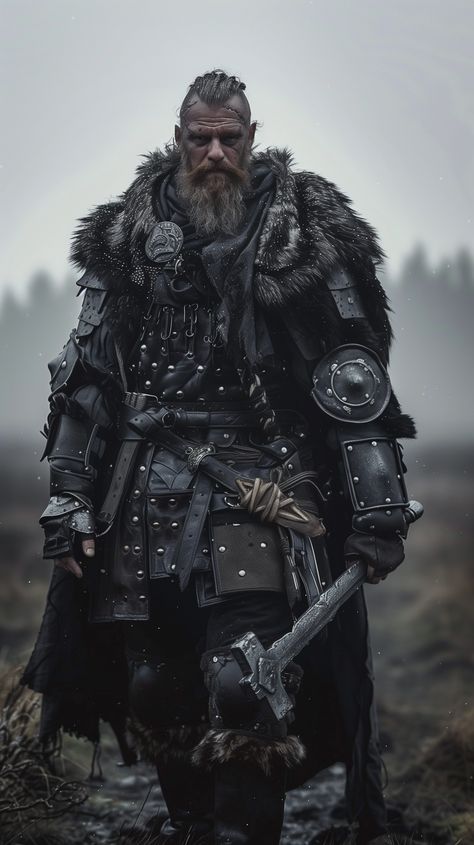 Follow for more!! Viking Pose Reference, Vikings Reference, Viking Aesthetic Male, Viking Kingdom, Viking Warrior Art, Viking Portrait, Viking Warrior Men, Nordic Warrior, Viking Berserker