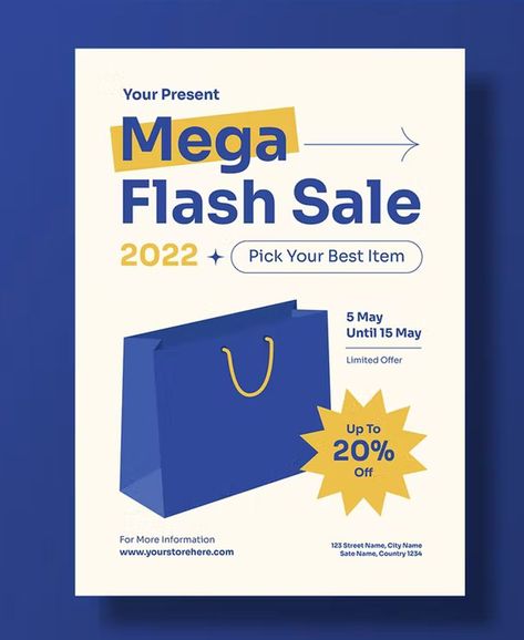 Flash Sale Flyer Template AI, EPS, PSD Flash Sale Graphic Design, Sale Design Poster, Sale Poster Design Marketing, Sales Poster Design, Sale Design Graphics Ideas, Flash Sale Poster, Sale Social Media Design, Flash Sale Design, Sale Poster Ideas