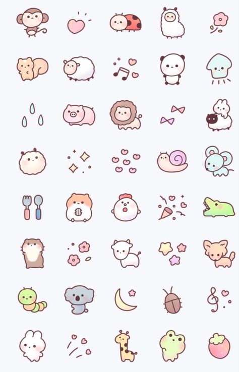 kotsumechan LINE Emoji | LINE STORE | Cute small drawings, Cute easy drawings, Cute doodle art Small Cute Easy Drawing Ideas, Kawaii Small Drawings, Small Kawaii Drawings, Small Doodles Aesthetic For Notes, Kawaii Mini Drawings, Cute Simple Doodles Aesthetic, Cute Small Doodles Aesthetic, Cute Doodles Aesthetic For Notes, Kawaii Doodles Animals