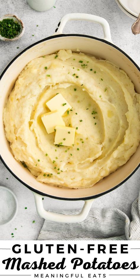 Gf Mashed Potatoes, Best Gluten Free Thanksgiving Recipes, Gluten Free Thanksgiving Dinner Recipes, Gluten Free Mashed Potatoes Recipe, Are Potatoes Gluten Free, Gluten Free Dairy Free Mashed Potatoes, Thanksgiving Gluten Free Recipes, Gf Thanksgiving Recipes, Gluten Free Mashed Potatoes And Gravy