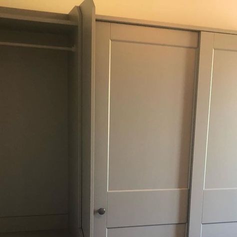 Alison and Darren on Instagram: "Our second bedroom wardrobes are finished from #ikea really pleased with them and the last big job finally done in the house 🏡  #ikeawardrobes #wardrobes #storage #newbuild #hauga #haugawardrobes" Hauga Wardrobe Ikea Hacks, Hauga Wardrobe, Wardrobe Ikea, Ikea Wardrobe, Bedroom Wardrobe, Ikea Hacks, Ikea Hack, Two Bedroom, New Builds