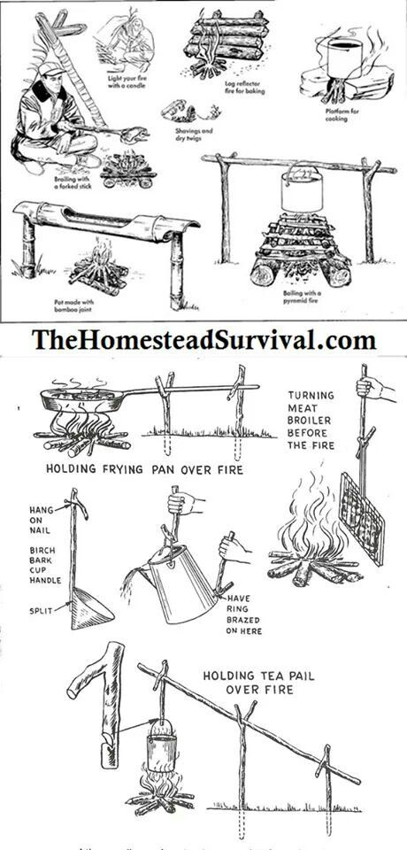 Fire and cooking Survival Ideas, Survival Stuff, Bushcraft Camping, Zombie Survival, Survival Techniques, Apocalypse Survival, Homestead Survival, Survival Life, Survival Camping