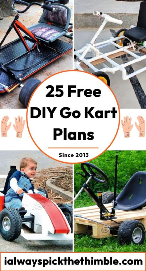 Power Wheels Modification, Fast Go Karts, Go Kart Chassis, Kids Go Cart, Wooden Go Kart, Go Karts For Sale, Go Kart Engines, Go Karts For Kids, Go Kart Designs