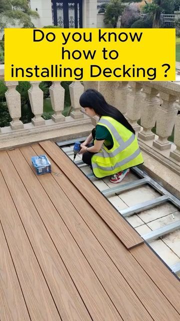 BESTOO Official on Instagram: "build your backyard floor with Wood Plastic composite Decking more information: Follow me @eco.wpc.products22 Follow me @eco.wpc.products22 Follow me @eco.wpc.products22 Email:tony@bestoocn.cn WhatsApp:+8613630101223 visit:www.bestoocn.com #Deck#decking#wpcdecking #wpcdeck #wpcflooring #wpcfloor #BESTOO #wpc manufacturer#gardendecking #outdoordecking #outdoorflooring #3ddecking #3dfloor #Co-extrusiondecking #compositedecking" Backyard Floor, Pvc Decking, Wpc Decking, Deck Installation, Instagram 2023, Wood Plastic Composite, Deck Boards, Composite Decking, Outdoor Deck