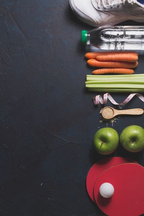 Composition with healthy food and sport ... | Free Photo #Freepik #freephoto #food #sport #fitness #table Sport Nutrition Design, Fitness Stock Photos, Healthy Background, Nutrition Poster, Fitness Backgrounds, Healthy Food Photography, Nutrition Chart, Nutrition Month, Nutrition Quotes